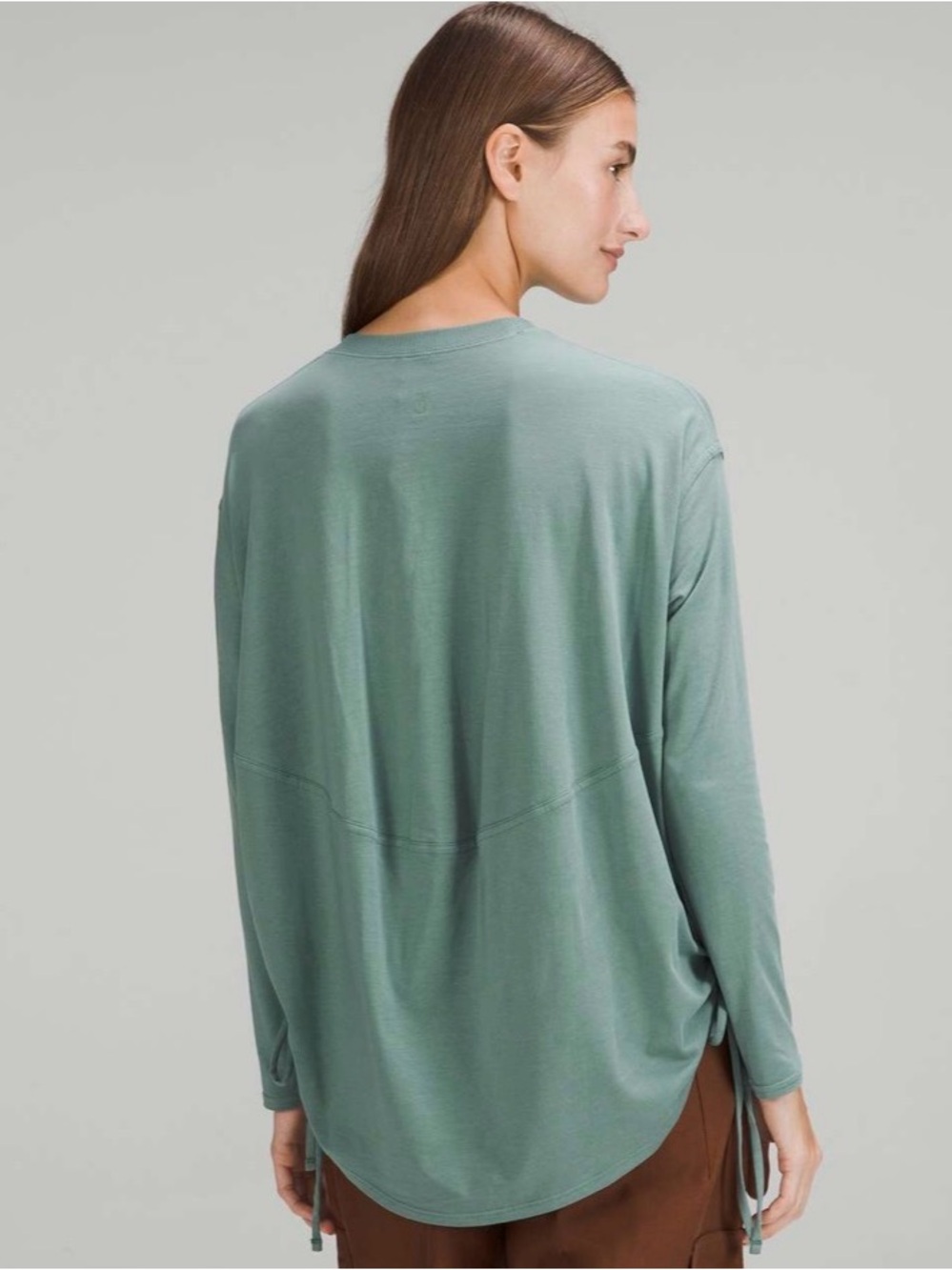 Lululemon Pima Cotton Side-Cinch Long Sleeve Shirt
Tidewater Teal size 6